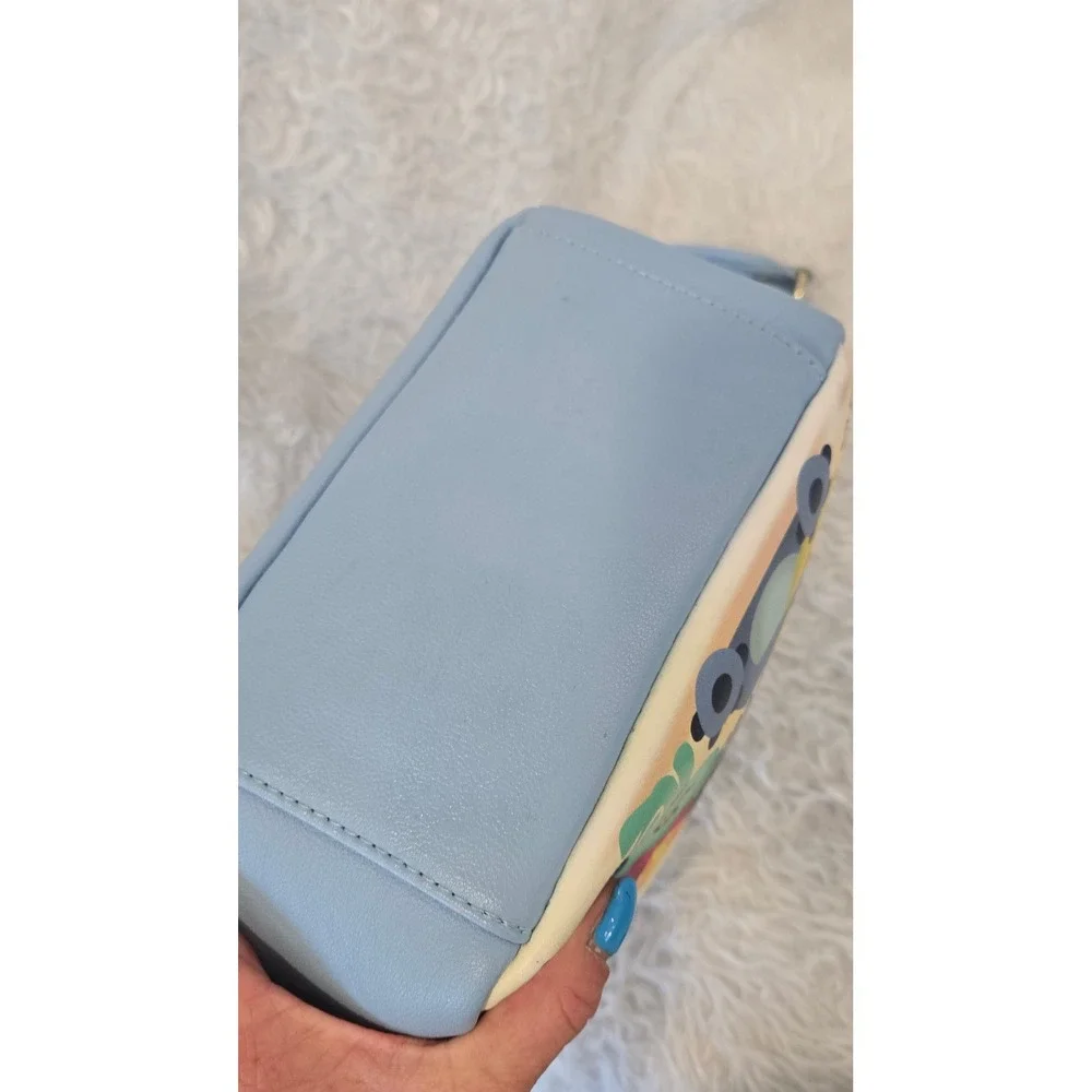Loungefly Disney Lilo and Stitch Beach‎ Pineapple Mini Backpack Light Blue Bag